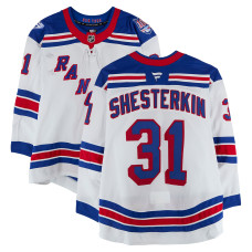 Игровая джерси Igor Shesterkin New York Rangers Fanatics Authentic #31 White Set 2 from the 2025-26 NHL Season