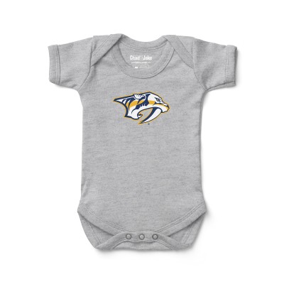Малышам Detroit Red Wings Chad & Jake Heather Gray Primary Logo Bodysuit