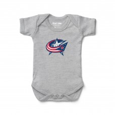 Малышам Columbus Blue Jackets Chad & Jake Heather Gray Primary Logo Bodysuit