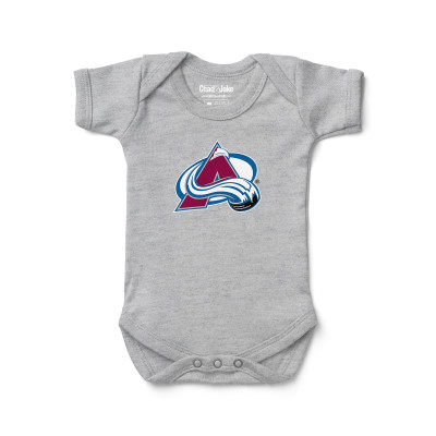 Малышам Colorado Avalanche Chad & Jake Heather Gray Primary Logo Bodysuit