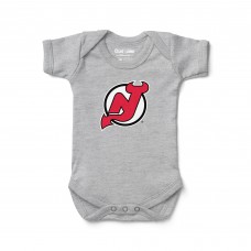 Малышам New Jersey Devils Chad & Jake Heather Gray Primary Logo Bodysuit