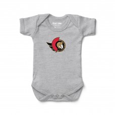Малышам Ottawa Senators Chad & Jake Heather Gray Primary Logo Bodysuit
