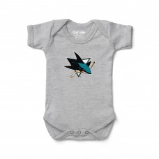 Малышам San Jose Sharks Chad & Jake Heather Gray Primary Logo Bodysuit