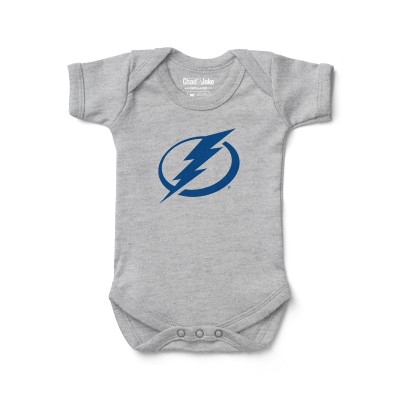 Малышам Tampa Bay Lightning Chad & Jake Heather Gray Primary Logo Bodysuit