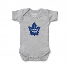 Малышам Toronto Maple Leafs Chad & Jake Heather Gray Primary Logo Bodysuit