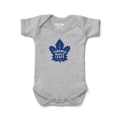 Малышам Toronto Maple Leafs Chad & Jake Heather Gray Primary Logo Bodysuit