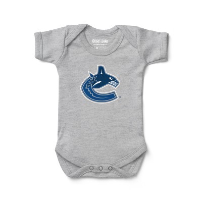 Малышам Vancouver Canucks Chad & Jake Heather Gray Primary Logo Bodysuit
