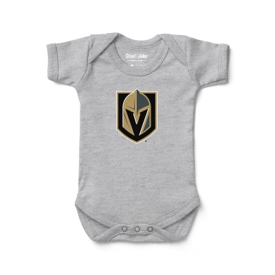 Малышам Vegas Golden Knights Chad & Jake Heather Gray Primary Logo Bodysuit
