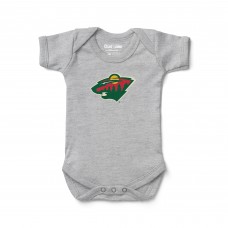 Малышам Minnesota Wild Chad & Jake Heather Gray Primary Logo Bodysuit