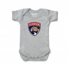 Малышам Florida Panthers Chad & Jake Heather Gray Primary Logo Bodysuit Малышам Florida Panthers Chad & Jake Heather Gray Primary Logo Bodysuit