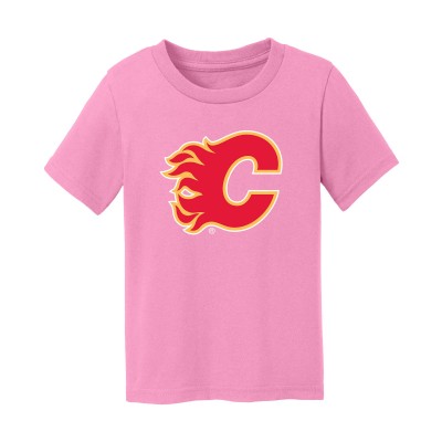 Малышам Calgary Flames Chad & Jake Light Pink Primary Logo T-Shirt