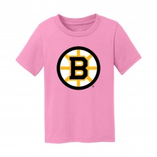 Малышам Boston Bruins Chad & Jake Light Pink Primary Logo T-Shirt
