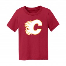 Малышам Calgary Flames Chad & Jake Red Primary Logo T-Shirt