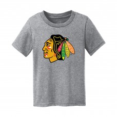 Малышам Chicago Blackhawks Chad & Jake Heather Gray Primary Logo T-Shirt