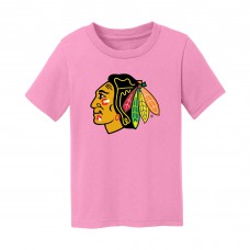 Малышам Chicago Blackhawks Chad & Jake Light Pink Primary Logo T-Shirt