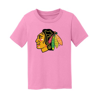 Малышам Chicago Blackhawks Chad & Jake Light Pink Primary Logo T-Shirt