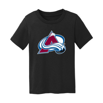 Малышам Colorado Avalanche Chad & Jake Black Primary Logo T-Shirt