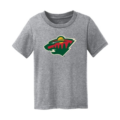 Малышам Minnesota Wild Chad & Jake Heather Gray Primary Logo T-Shirt