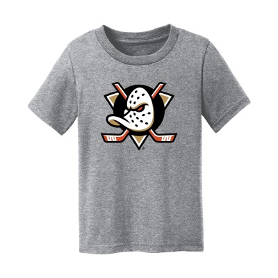 Малышам Anaheim Ducks Chad & Jake Heather Gray Primary Logo T-Shirt