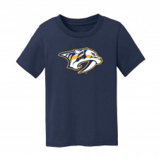 Малышам Nashville Predators Chad & Jake Navy Primary Logo T-Shirt