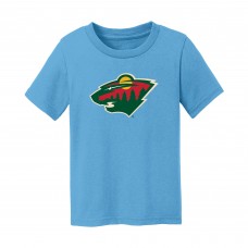 Малышам Minnesota Wild Chad & Jake Light Blue Primary Logo T-Shirt