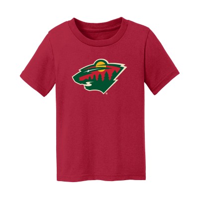 Малышам Minnesota Wild Chad & Jake Red Primary Logo T-Shirt