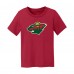 Малышам Minnesota Wild Chad & Jake Red Primary Logo T-Shirt