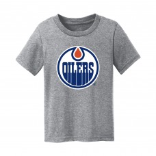Малышам Edmonton Oilers Chad & Jake Heather Gray Primary Logo T-Shirt