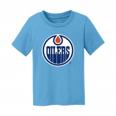 Малышам Edmonton Oilers Chad & Jake Light Blue Primary Logo T-Shirt