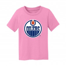 Малышам Edmonton Oilers Chad & Jake Light Pink Primary Logo T-Shirt