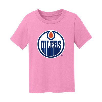 Малышам Edmonton Oilers Chad & Jake Light Pink Primary Logo T-Shirt