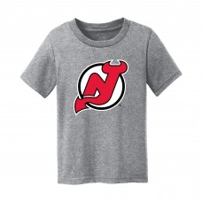 Малышам New Jersey Devils Chad & Jake Heather Gray Primary Logo T-Shirt
