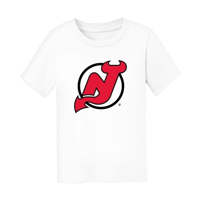 Малышам New Jersey Devils Chad & Jake White Primary Logo T-Shirt