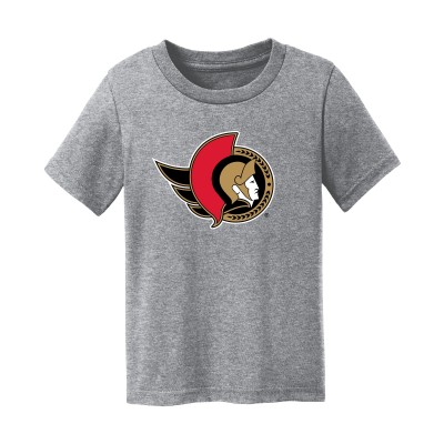 Малышам Ottawa Senators Chad & Jake Heather Gray Primary Logo T-Shirt