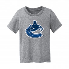 Малышам Vancouver Canucks Chad & Jake Heather Gray Primary Logo T-Shirt