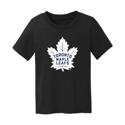 Малышам Toronto Maple Leafs Chad & Jake Black Primary Logo T-Shirt