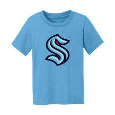 Малышам Seattle Kraken Chad & Jake Light Blue Primary Logo T-Shirt