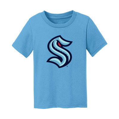 Малышам Seattle Kraken Chad & Jake Light Blue Primary Logo T-Shirt