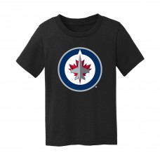 Малышам Winnipeg Jets Chad & Jake Black Primary Logo T-Shirt