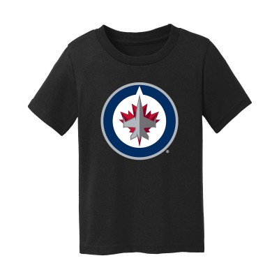 Малышам Winnipeg Jets Chad & Jake Black Primary Logo T-Shirt