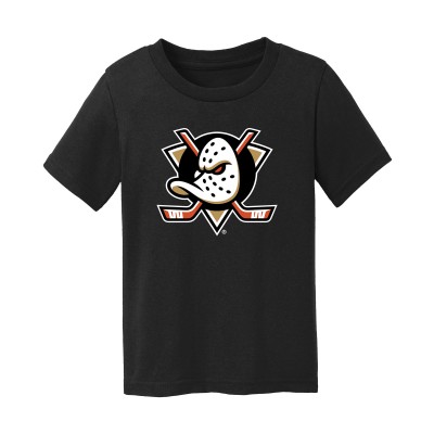 Toddler Anaheim Ducks Chad & Jake Black Primary Logo T-Shirt