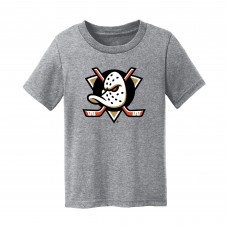 Toddler Anaheim Ducks Chad & Jake Heather Gray Primary Logo T-Shirt