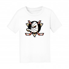 Toddler Anaheim Ducks Chad & Jake White Primary Logo T-Shirt