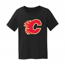 Toddler Calgary Flames Chad & Jake Black Primary Logo T-Shirt