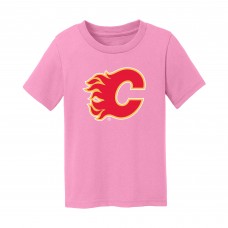 Toddler Calgary Flames Chad & Jake Light Pink Primary Logo T-Shirt