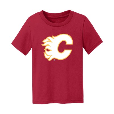Toddler Calgary Flames Chad & Jake Red Primary Logo T-Shirt