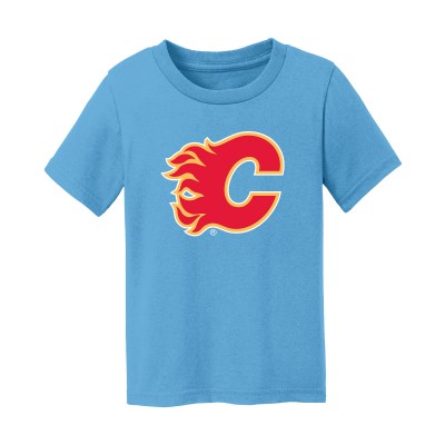 Toddler Calgary Flames Chad & Jake Light Blue Primary Logo T-Shirt