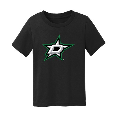 Toddler Dallas Stars Chad & Jake Black Primary Logo T-Shirt