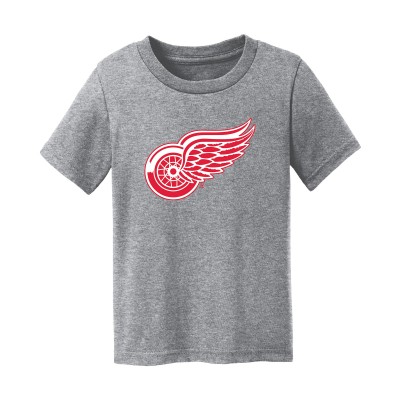 Toddler Detroit Red Wings Chad & Jake Heather Gray Primary Logo T-Shirt