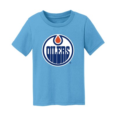 Toddler Edmonton Oilers Chad & Jake Light Blue Primary Logo T-Shirt